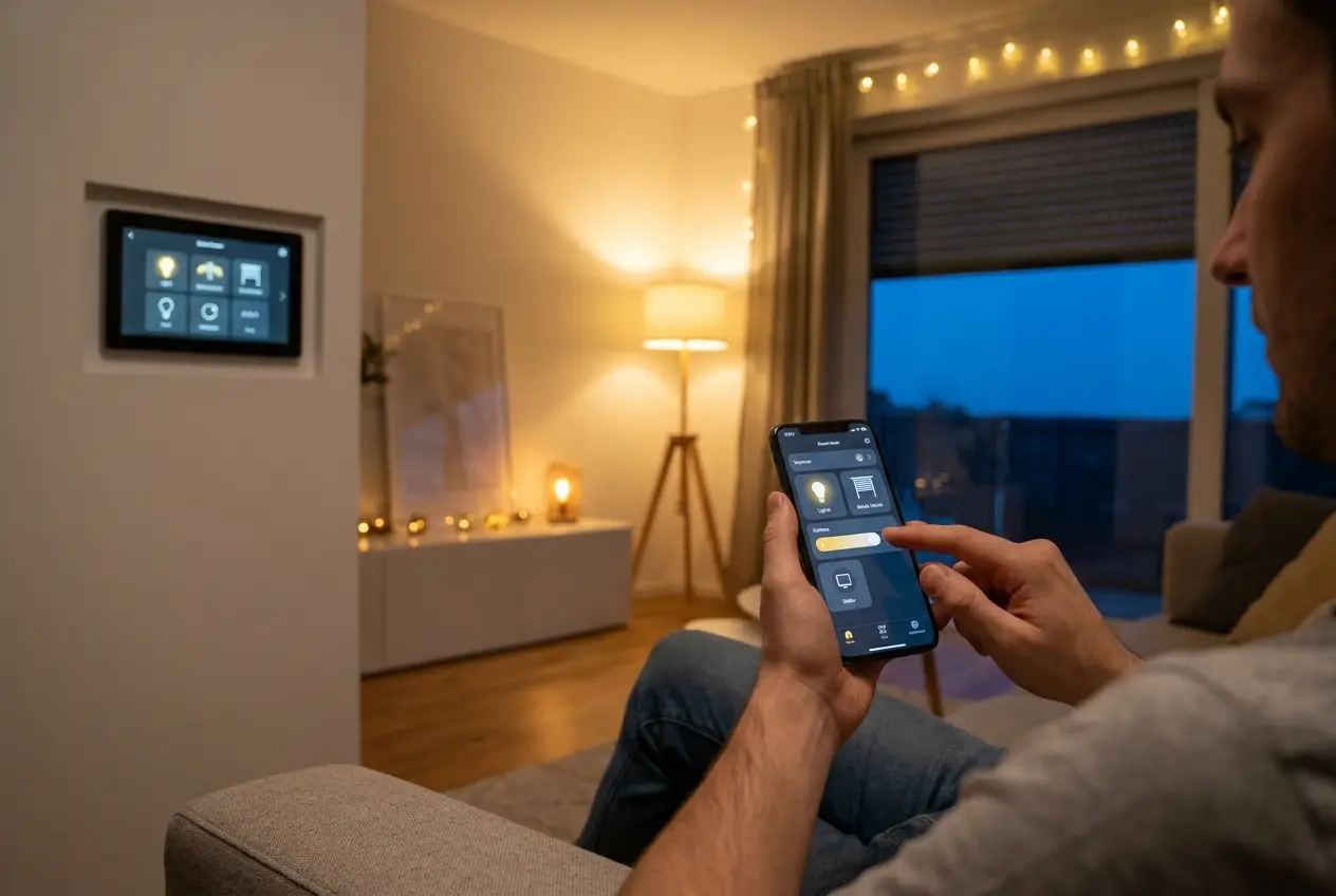 Smart-Home-Steuerung von Licht und Rollläden per Smartphone-App